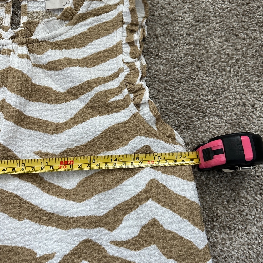 LOFT Zebra Print Shell Blouse - Picture 8 of 10